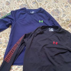 Under Armour long sleeve shirts (2), youth XL